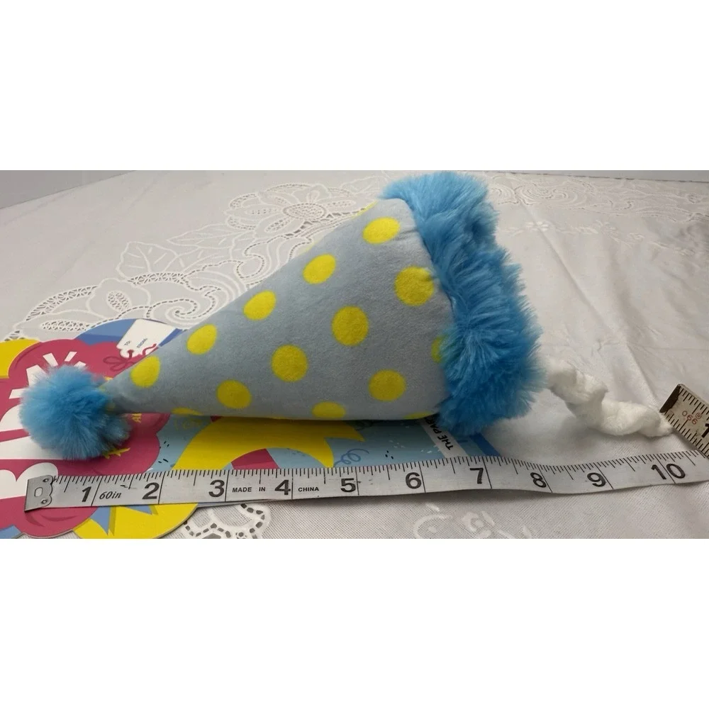 Bark‎ Box Birthday Hat Plush Dog Toy Squeaker Crinkle NWT